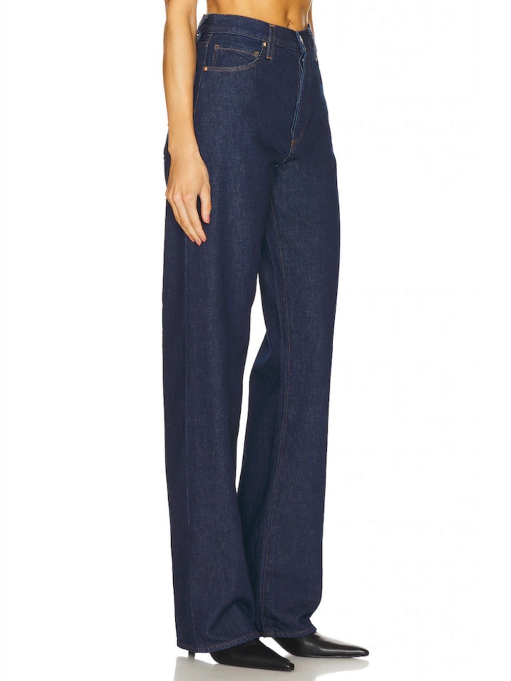 PAIGE Sawyer Wide Leg Jeans Madella Dark Wash High Rise Size 29